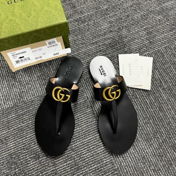 GUCCI GG MARMONT SANDALS FLIP FLOPS - Picture 7 of 9